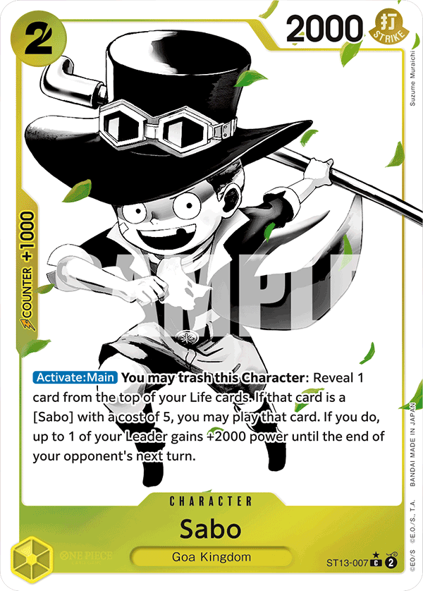 Sabo (007) (Parallel) ST13-007 One Piece card