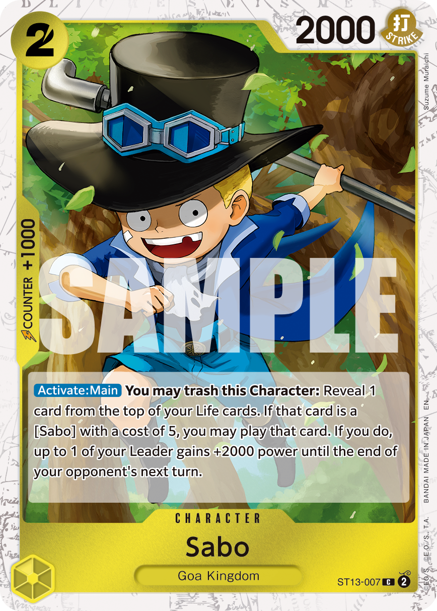 Sabo - ST13-007 (Pirate Foil) ST13-007 One Piece card