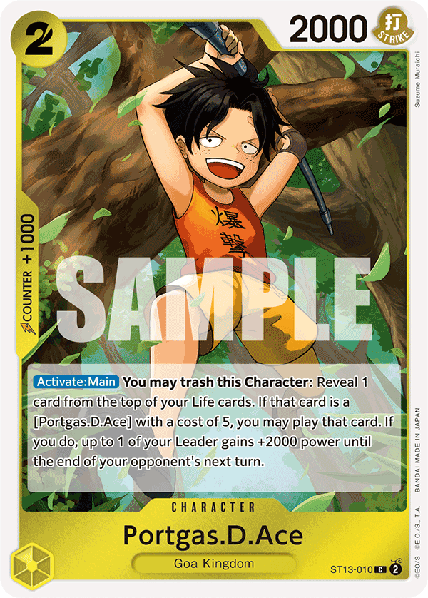 Portgas.D.Ace (010) ST13-010 One Piece card