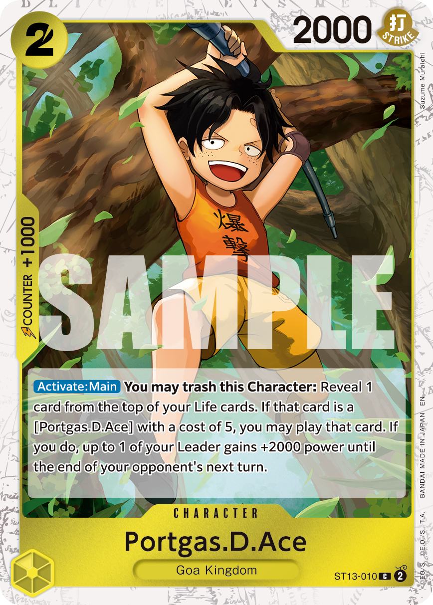Portgas.D.Ace - ST13-010 (Pirate Foil) ST13-010 One Piece card