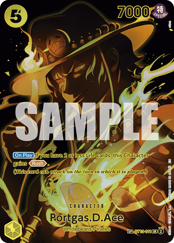 Portgas.D.Ace (SP) ST13-011 One Piece card