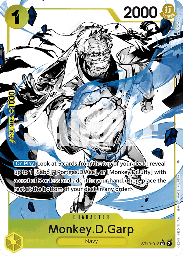 Monkey.D.Garp (Parallel) ST13-013 One Piece card