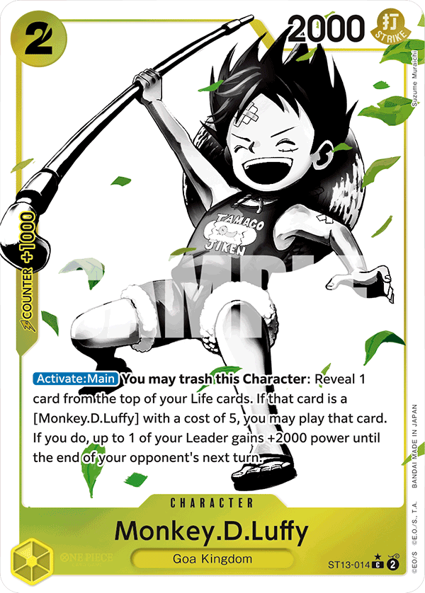 Monkey.D.Luffy (014) (Parallel) ST13-014 One Piece card