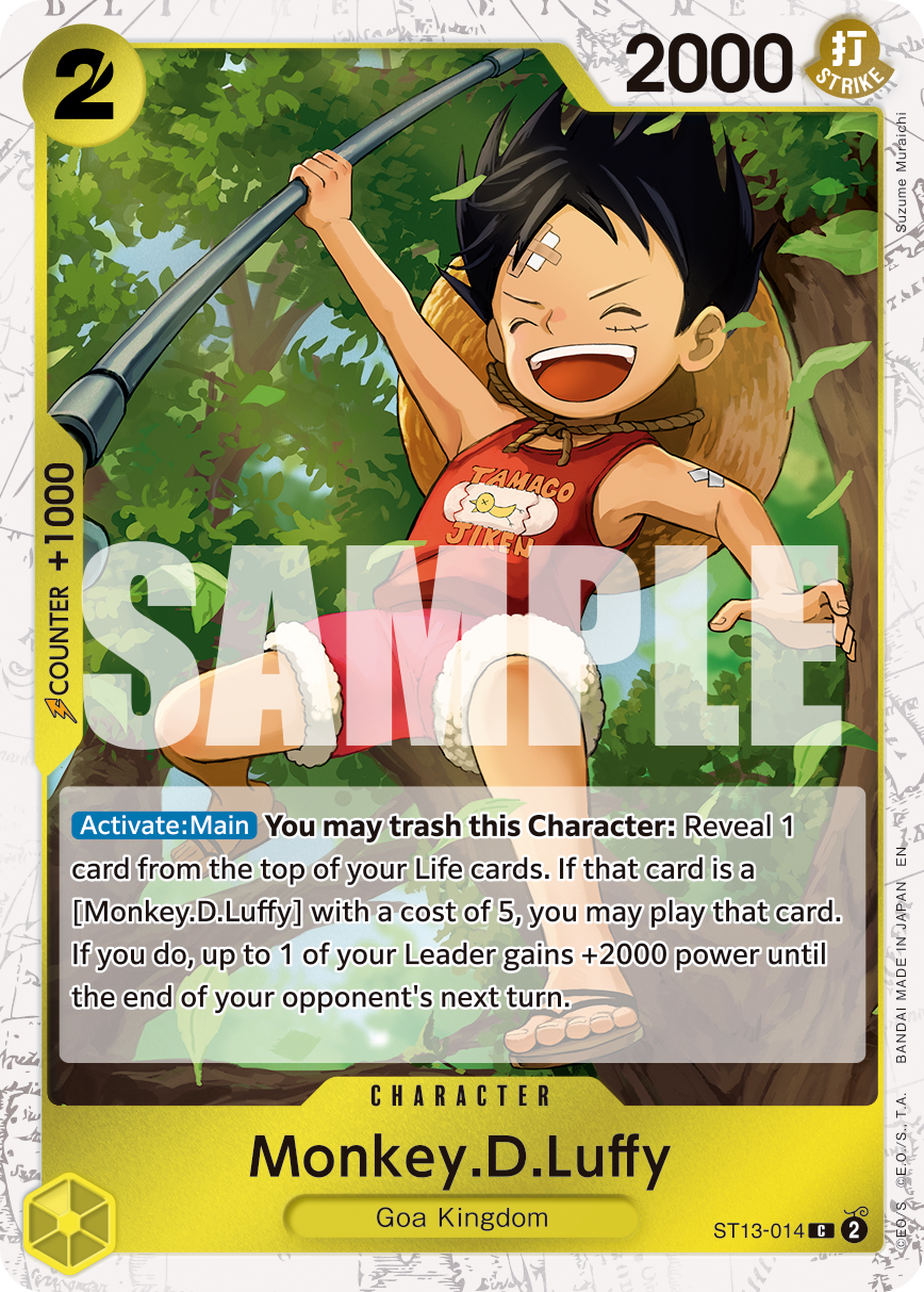 Monkey.D.Luffy - ST13-014 (Pirate Foil) ST13-014 One Piece card