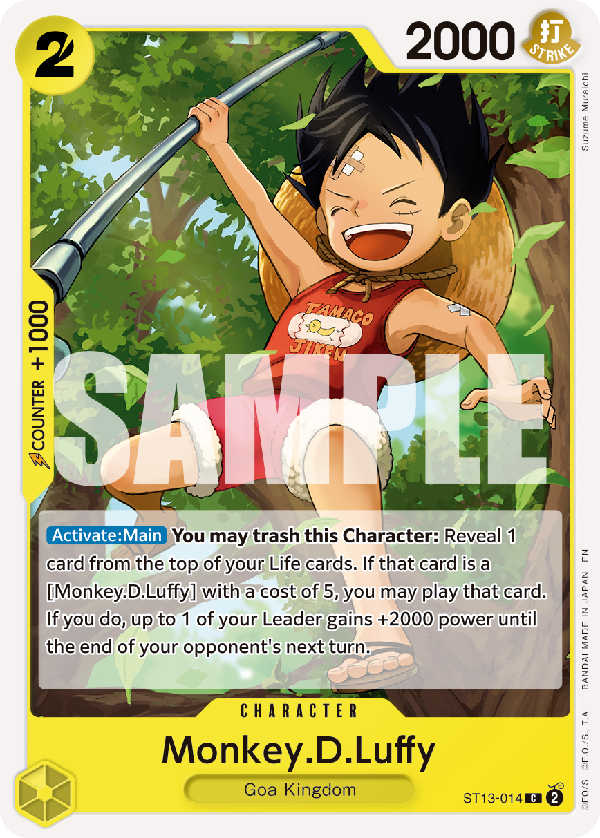 Monkey.D.Luffy - ST13-014 (Reprint) ST13-014 One Piece card