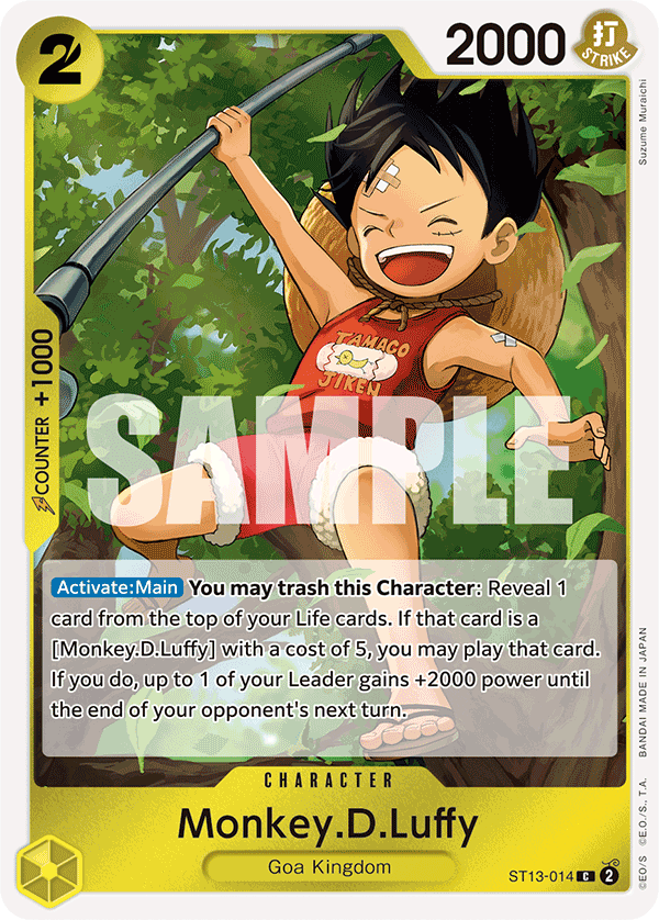 Monkey.D.Luffy (014) ST13-014 One Piece card