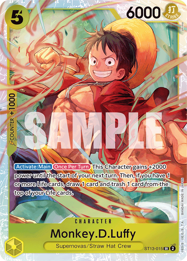 Monkey.D.Luffy (015) ST13-015 One Piece card