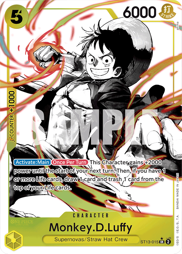 Monkey.D.Luffy (015) (Parallel) ST13-015 One Piece card