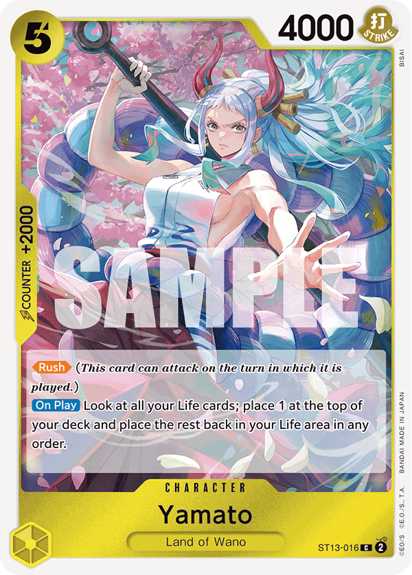 Yamato ST13-016 One Piece card