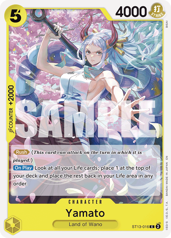 Yamato (Reprint) ST13-016 One Piece card