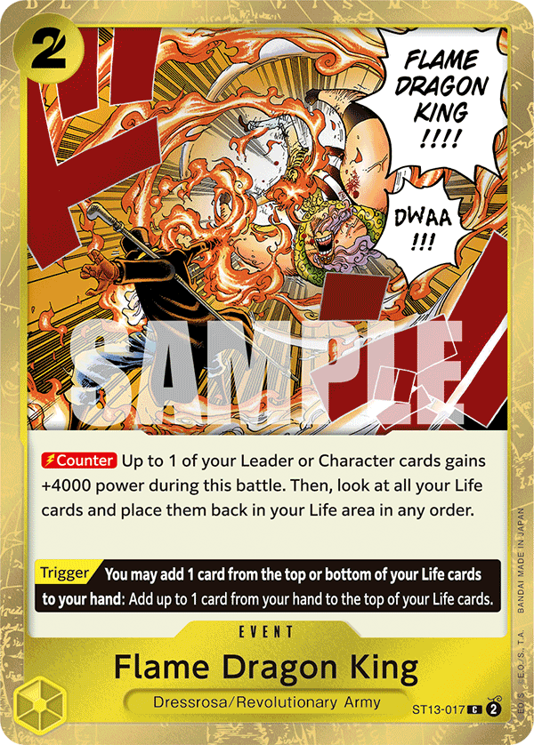 Flame Dragon King ST13-017 One Piece card