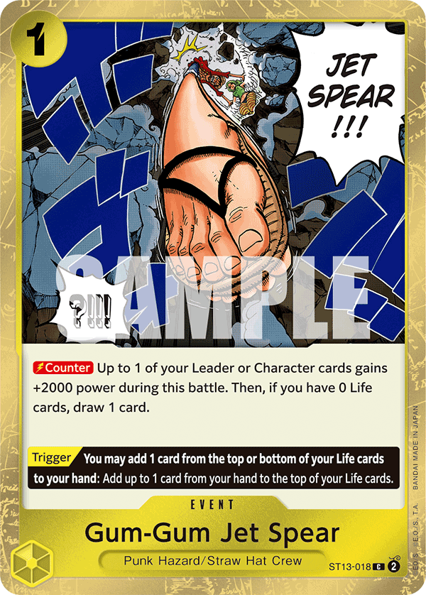 Gum-Gum Jet Spear ST13-018 One Piece card