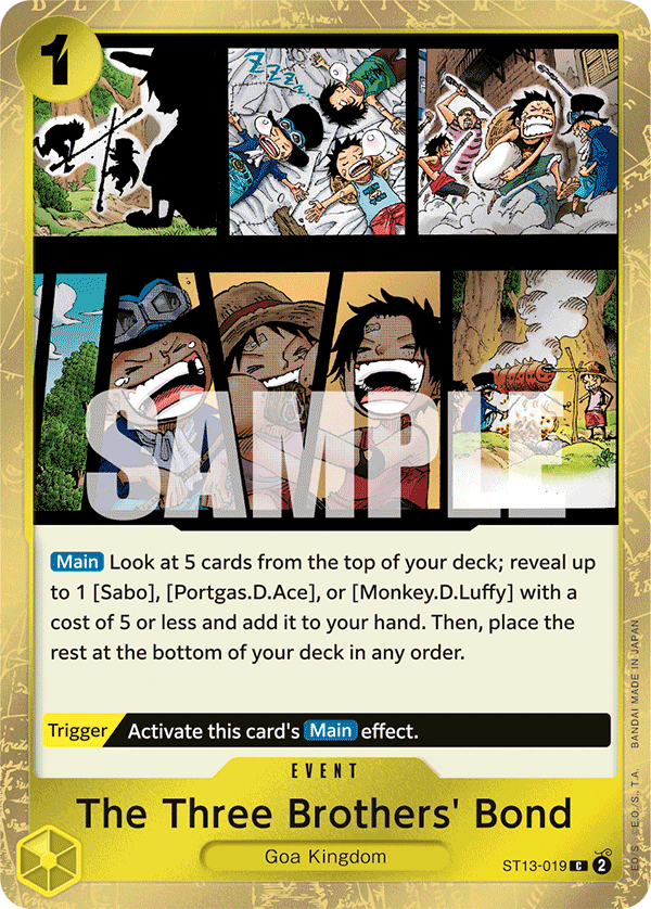 The Three Brothers' Bond ST13-019 One Piece card