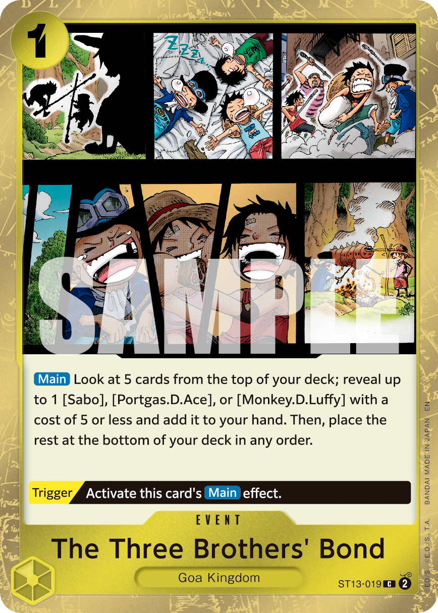 The Three Brothers' Bond (Pirate Foil) ST13-019 One Piece card