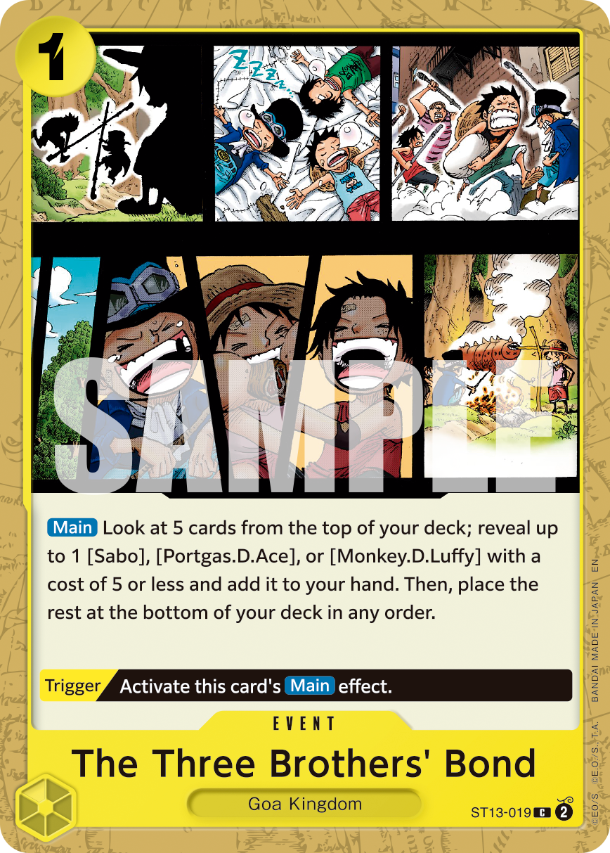 The Three Brothers' Bond (Reprint) ST13-019 One Piece card
