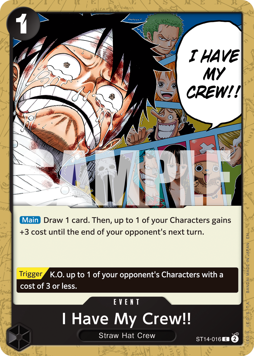 I Have My Crew!! (Reprint) ST14-016 One Piece card