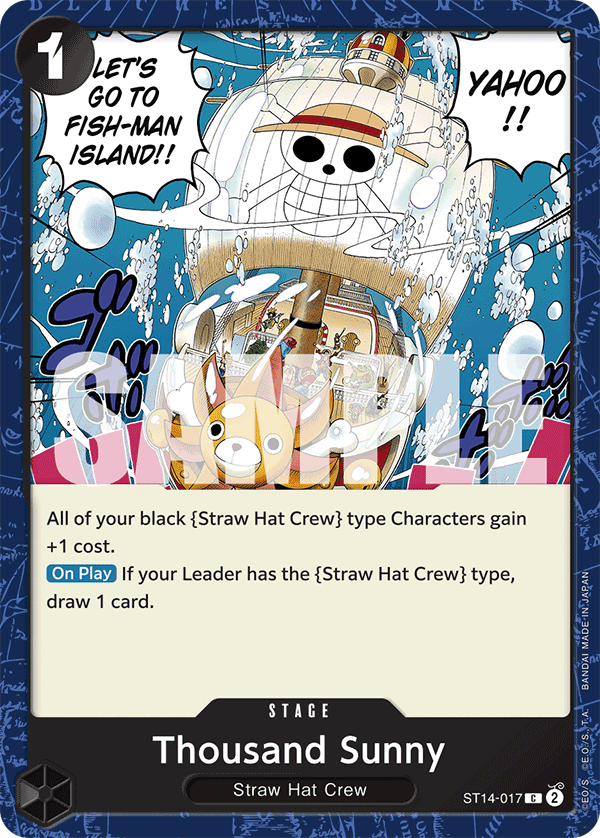 Thousand Sunny ST14-017 One Piece card