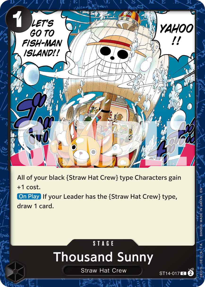 Thousand Sunny (Reprint) ST14-017 One Piece card