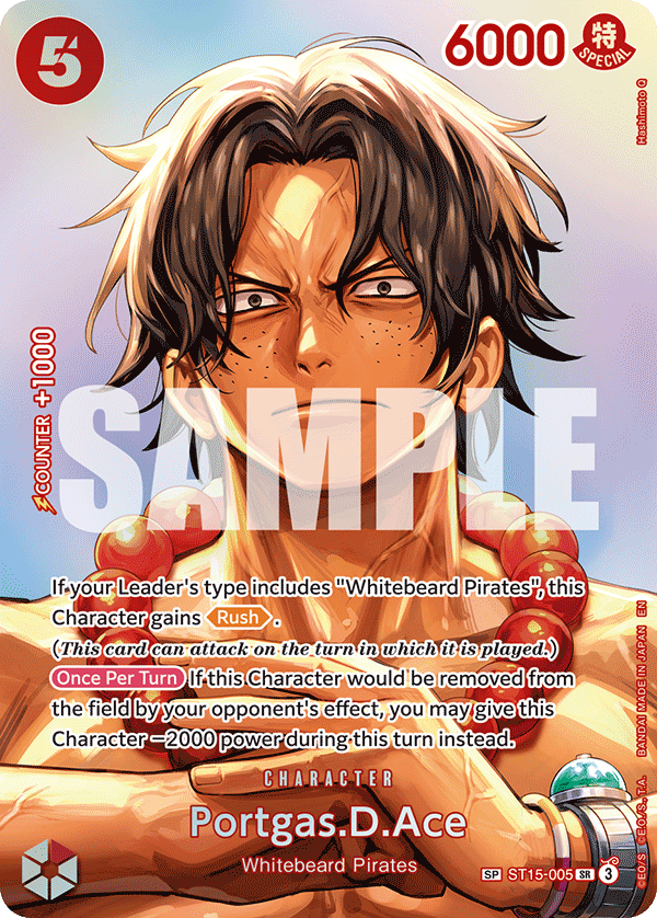 Portgas.D.Ace (SP) ST15-005 One Piece card