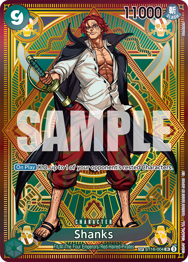 Shanks (SP) ST16-004 One Piece card