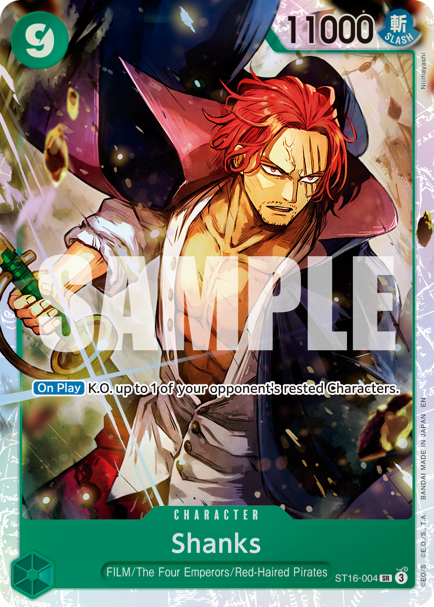 Shanks - ST16-004 (Reprint) ST16-004 One Piece card