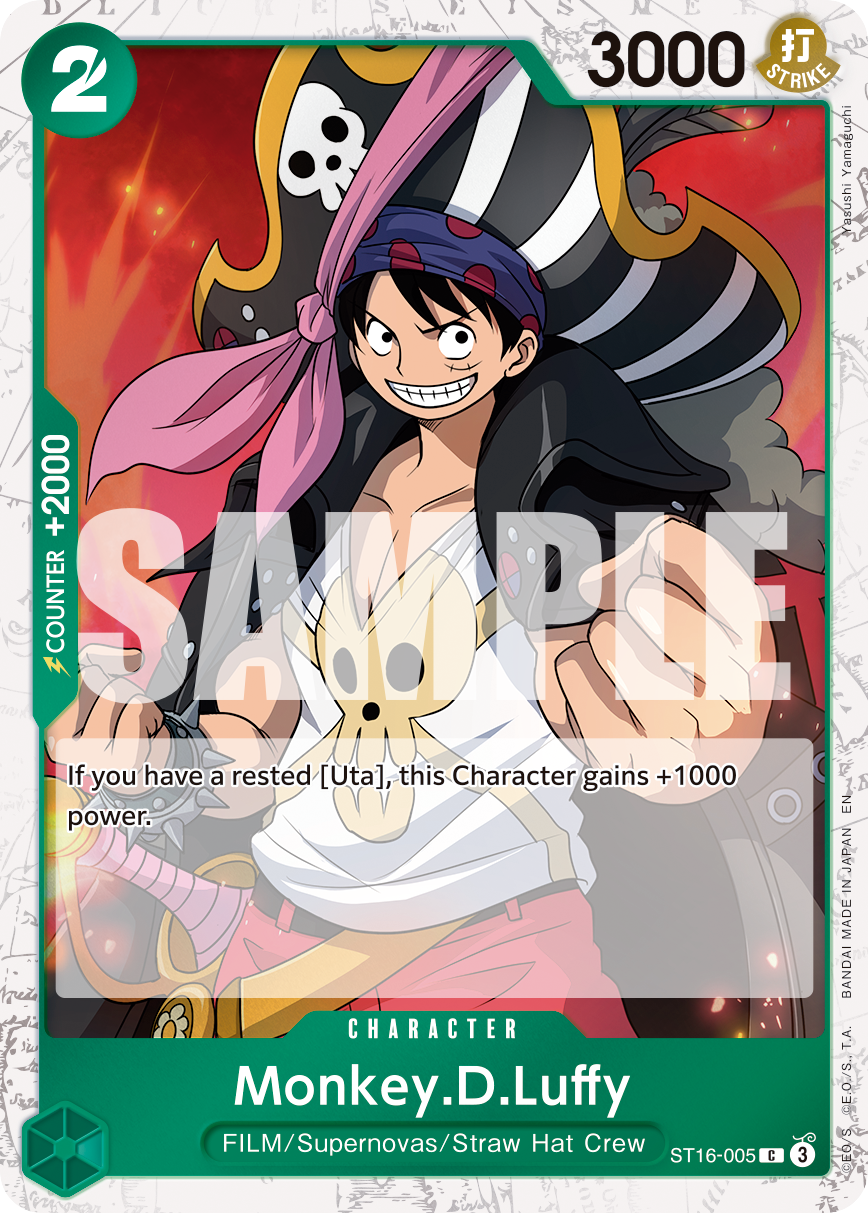 Monkey.D.Luffy - ST16-005 (Pirate Foil) ST16-005 One Piece card