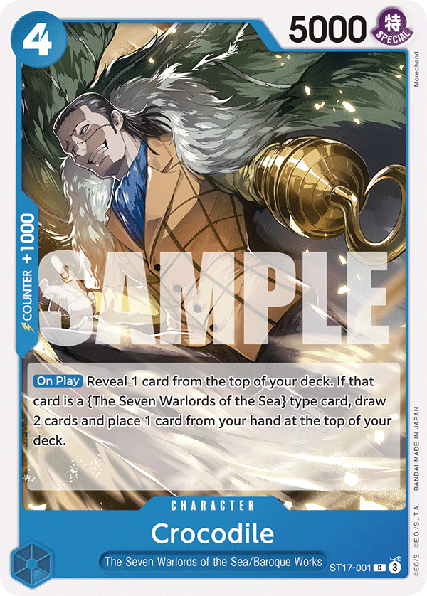 Crocodile ST17-001 One Piece card