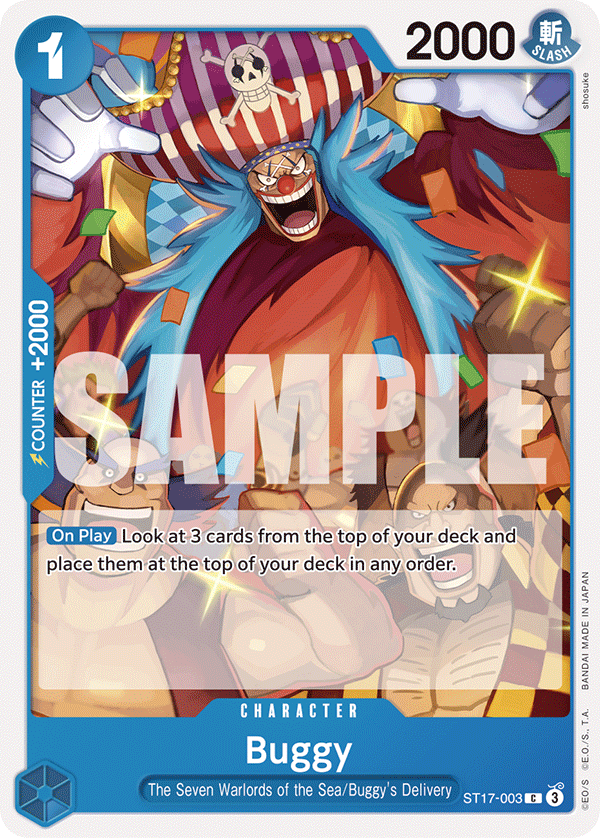 Buggy ST17-003 One Piece card