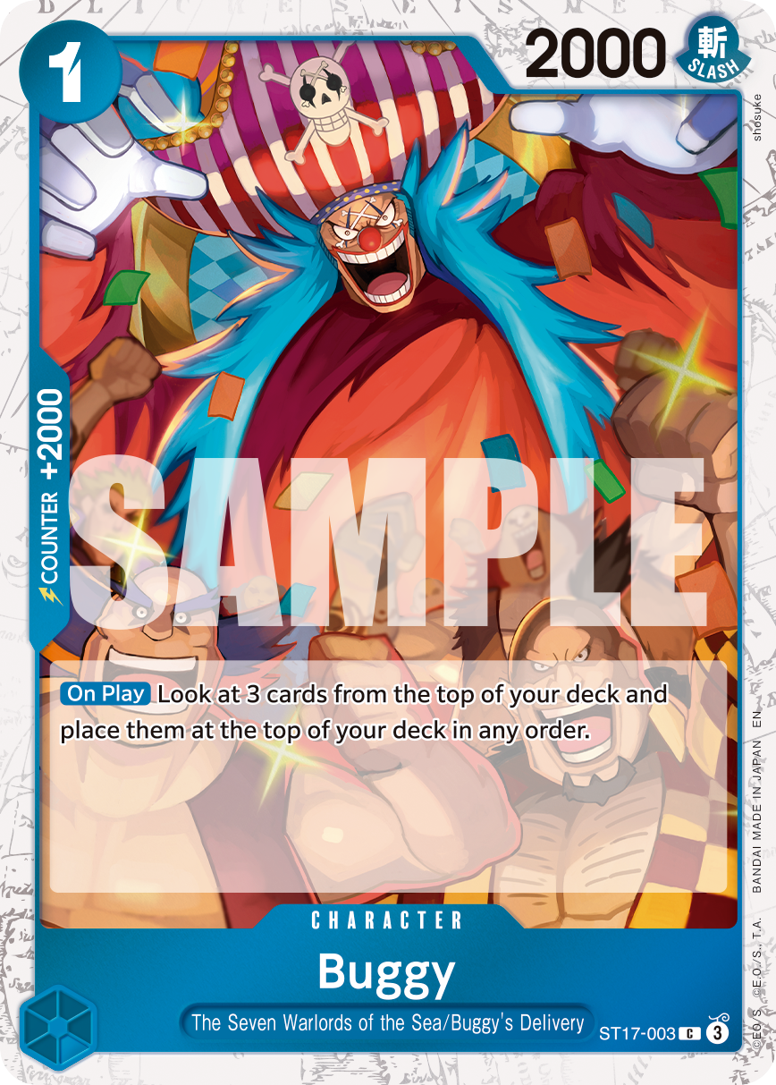 Buggy - ST17-003 (Pirate Foil) ST17-003 One Piece card