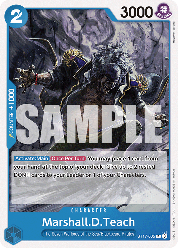 Marshall.D.Teach ST17-005 One Piece card