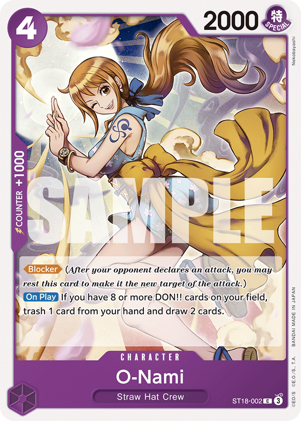 O-Nami ST18-002 One Piece card