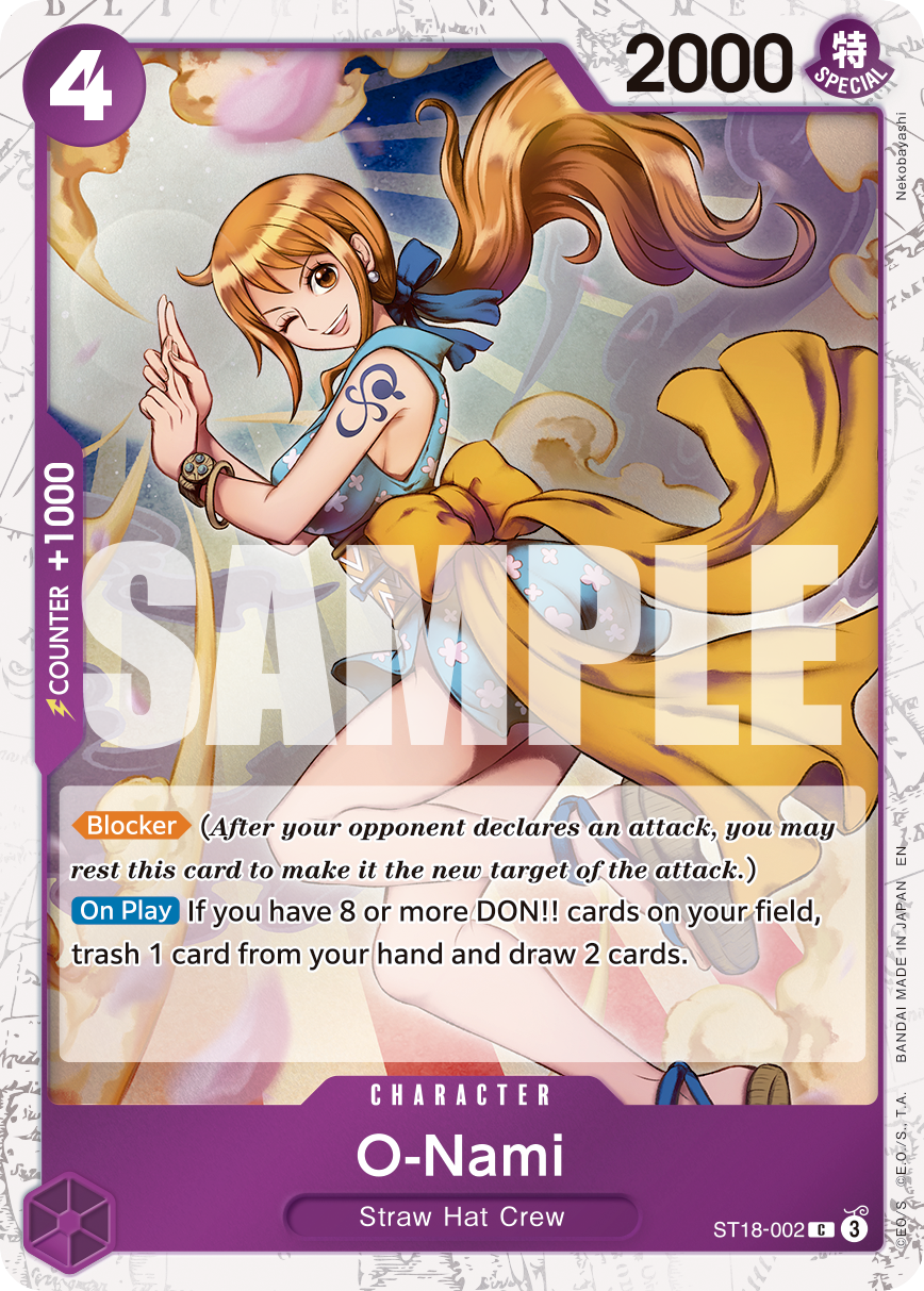 O-Nami (Pirate Foil) ST18-002 One Piece card