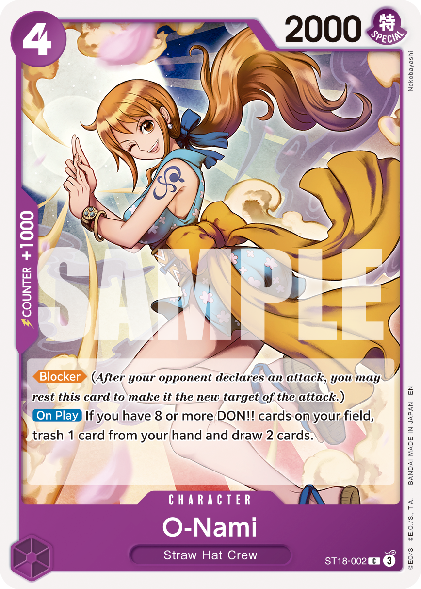 O-Nami (Reprint) ST18-002 One Piece card