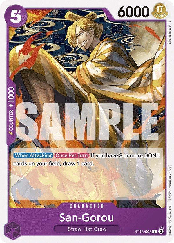 San-Gorou ST18-003 One Piece card