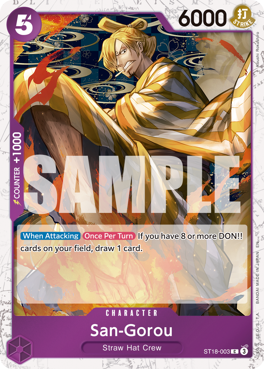 San-Gorou (Pirate Foil) ST18-003 One Piece card