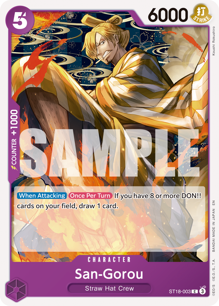 San-Gorou (Reprint) ST18-003 One Piece card