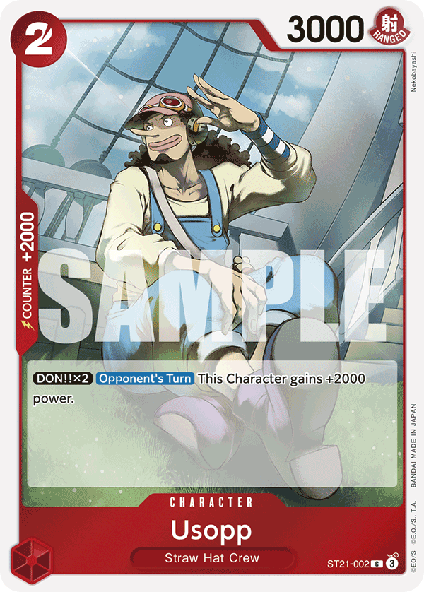 Usopp ST21-002 One Piece card