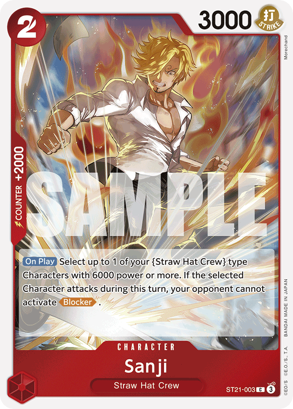 Sanji ST21-003 One Piece card