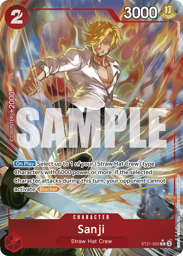 Sanji (Parallel) ST21-003 One Piece card