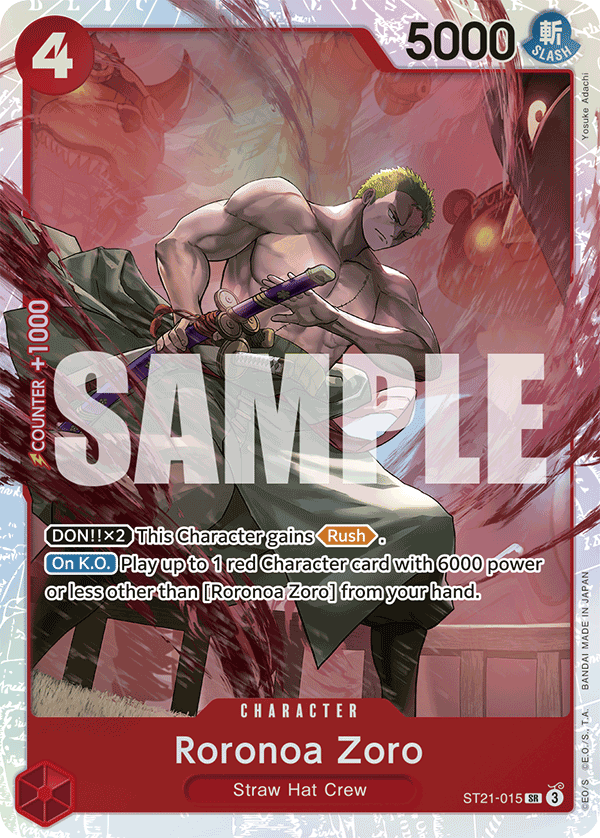 Roronoa Zoro ST21-015 One Piece card