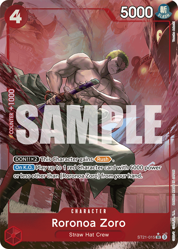 Roronoa Zoro (Parallel) ST21-015 One Piece card