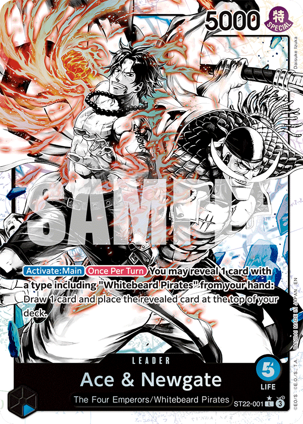 Ace & Newgate (Parallel) ST22-001 One Piece card