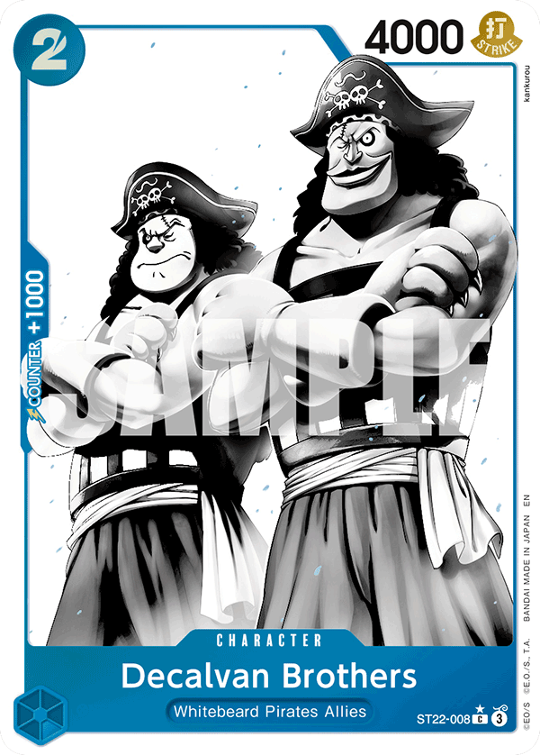 Decalvan Brothers (Parallel) ST22-008 One Piece card