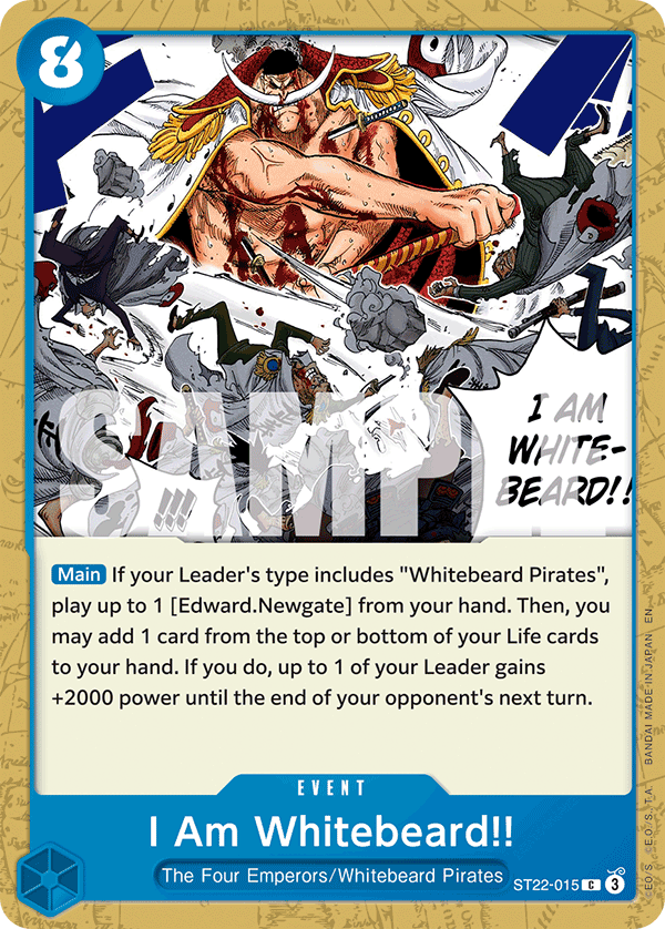 I Am Whitebeard!! ST22-015 One Piece card