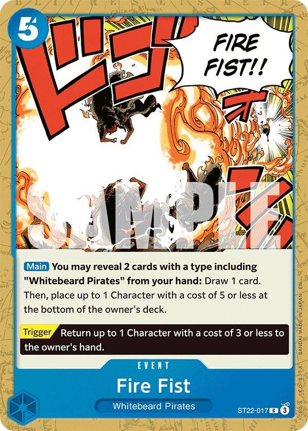 Fire Fist ST22-017 One Piece card