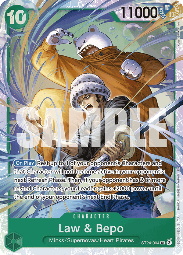 Law & Bepo ST24-004 One Piece card