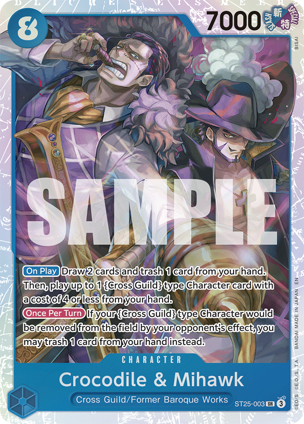 Crocodile & Mihawk ST25-003 One Piece card