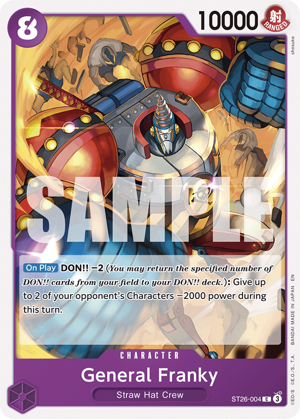 General Franky ST26-004 One Piece card