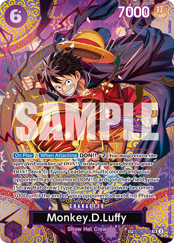 Monkey.D.Luffy (SP) ST26-005 One Piece card