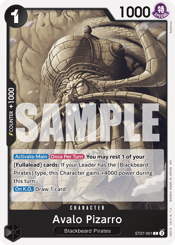 Avalo Pizarro ST27-001 One Piece card